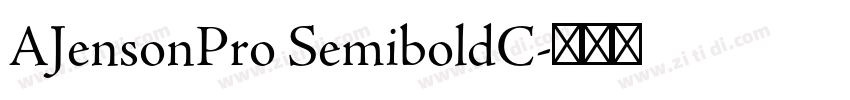 AJensonPro SemiboldC字体转换